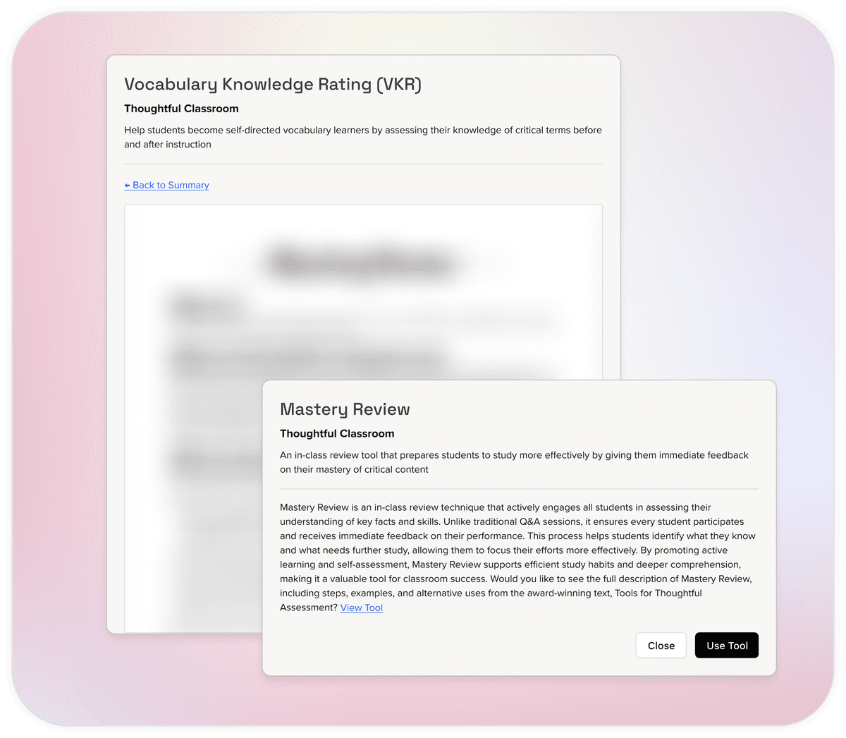 Grounded in Thoughtful Classroom™ illustration